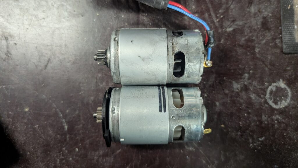 DeWalt DCD776 -akkuporakoneen moottorit