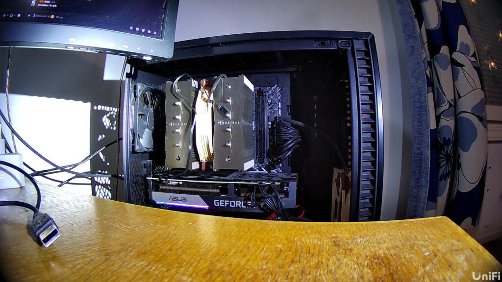 Unifi G3 Instant -valvontakameran kuva uusitulla linssillä